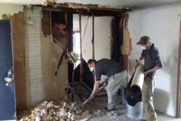 fire damage restoration in The Colony cleanup team